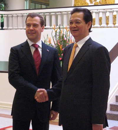 Entretien Nguyen Tan Dung-Dmitry Medvedev - ảnh 1